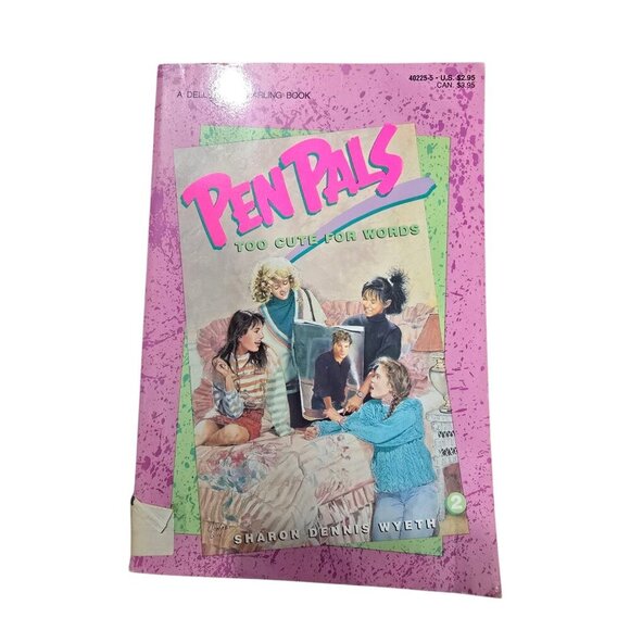 Vintage Pen Pals Too Cute for Words by Sharon Dennis Wyeth Book - Picture 1 of 6